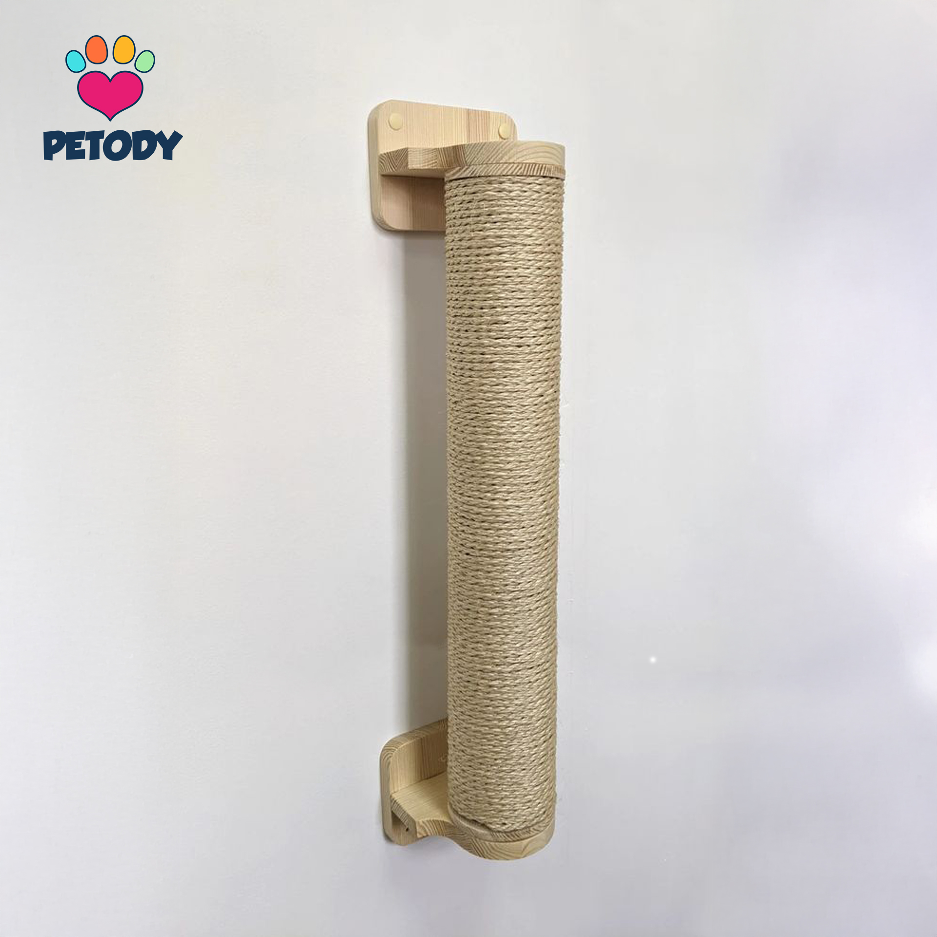 Bastion - Petody Doğal Ahşap Duvara Monte Kedi Tırmala