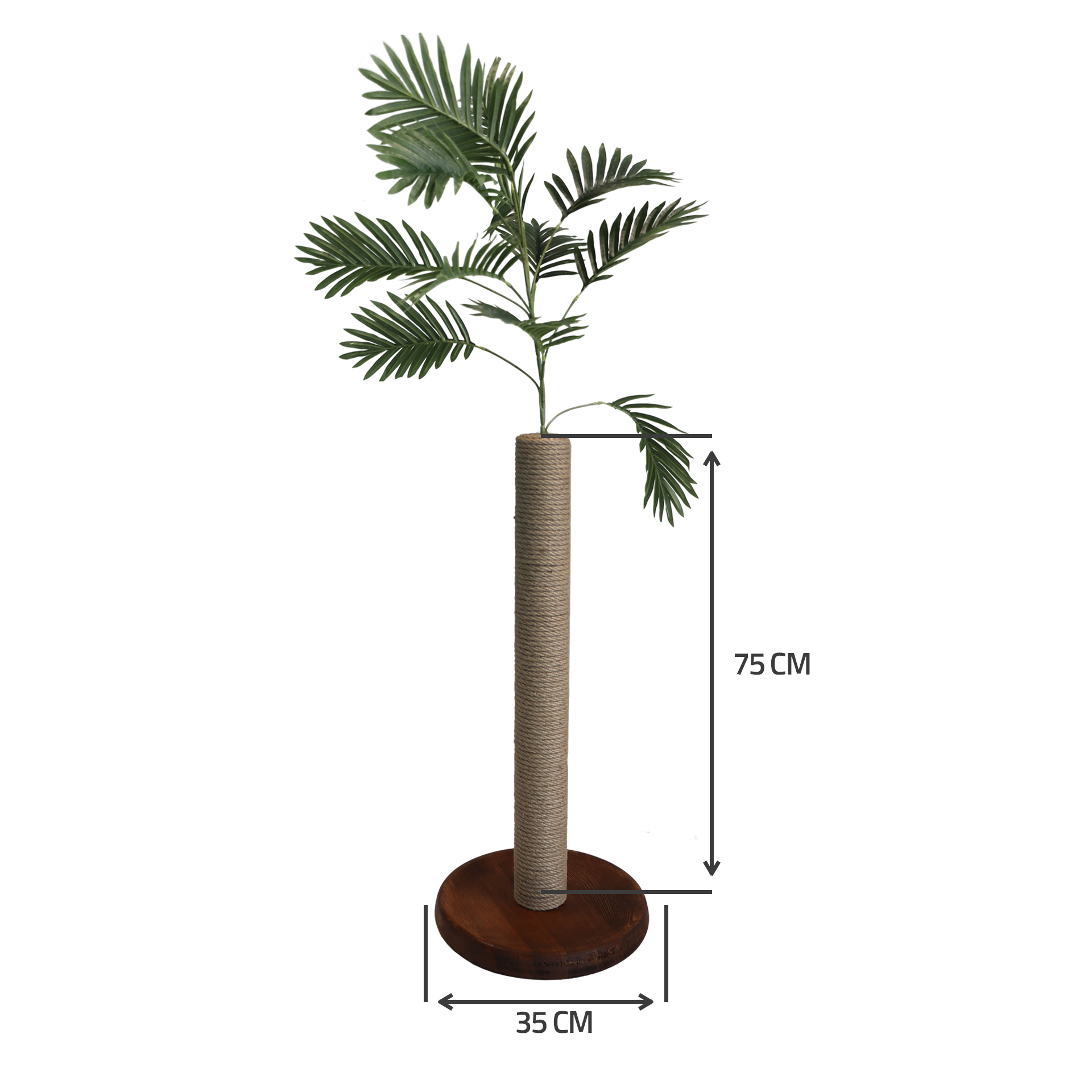 Olive - Petody Doğal Ahşap Kedi Tırmalama Ağacı